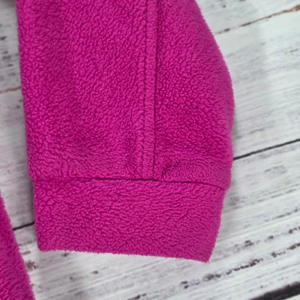 Columbia Fleece Hoodie Kids XXS Magenta Pink Excellent Full Zip Jacket